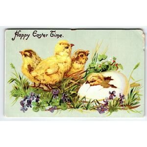 Easter Postcard Baby Chicks Tucks Series 112 Antique Helena J. Maguire Artist